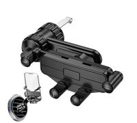 Air Vent Phone Mount - Bras extensible autobloquant - Support de smartphone pour grille d'aération de véhicule - Pour voyage, road trip, navigation, téléphonie, voiture, SUV