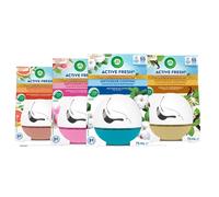 Air Wick pack de 4 Diffuseurs Active Fresh de 75mL, Coton, Magnolia, Pamplemousse et Vanille