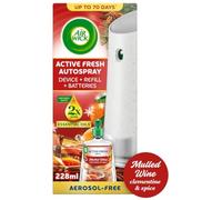 Air Wick Active Fresh Diffuseur automatique 24h/24 et 7j/7 + recharge de vin chaud 228 ml