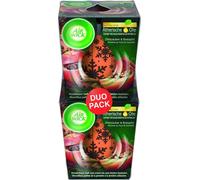 Air Wick Bougie parfumée bien-être Magie de cannelle & Pomme au four DUO Hiver 2 pièces (2 x 105g)