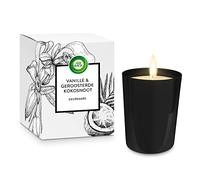 Air Wick Bougie parfumée parfumée vanille et noix de coco grillée, jusqu'à 40 heures, 220 g