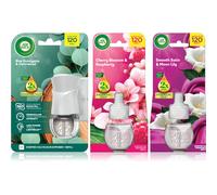 Air Wick Cherry Blossom & Rasberry Blue Eucalyptus & Cedarwood Essential Oils Smooth Satin & Moon Li désodorisant