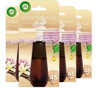 Air Wick Desodorisant Essential Mist Recharge Vanille 20ml, Lot de 4