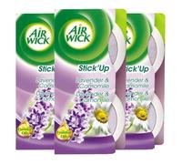 Air Wick - Désodorisant Maison Continu 2 in 1 Stick'Up Lavande - 2 pièces, Lot de 3