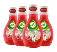 Air Wick Desodorisant Maison Continu Mèche Active Framboisier en Fleurs, Lot de 4