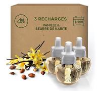 Air Wick Desodorisant Maison Recharge Diffuseur Vanille et Beurre de Karité - 3 x 19 ML