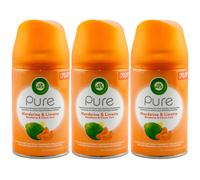 Air Wick Désodorisant MANDARINE & LIMETTE 3 X 250Ml Spray Automatique Recharge