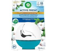 Air Wick Diffuseur Continu Active Fresh Coton - Flacon de 75 ml