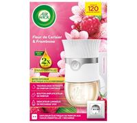 Airwick Diffuseur électrique désodorisant Huiles essentielles +1 recharge Fleur de Cerisier&Framboise