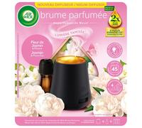 Air Wick Diffuseur Huiles Essentielles Brume Parfumée + 1 Recharge Parfum Fleur De Jasmin Et Pivoine