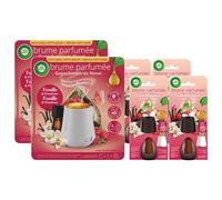 Air Wick Diffuseur Huiles essentielles Brume Parfumée Vanille & Framboise - Lot de 2 x 1 diffuseur + 3 recharges