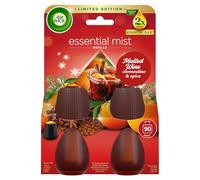 Air Wick Essential Mist Lot de 2 recharges pour parfum vin chaud 20 ml Huiles essentielles naturelles durent jusqu'à 90 jours