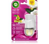 Air Wick Essential Oils Smooth Satin & Moon Lily diffuseur électrique de parfum d'ambiance avec recharge 19 ml