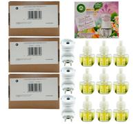 Air Wick Flacon De Parfum Plaisirs D'Été Set 3 X 3 Recharges + 1 Prise Diffuseur