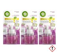 Air Wick Flacon de parfum Recharge soie et fraîcheur de lys 19ml pack de 3