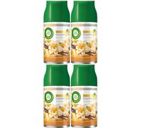Air Wick Freshmatic Lot de 4 recharges de gousse de vanille blanche - 250 ml - Neutralisation durable des odeurs aux huiles essentielles naturelles