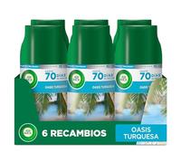 Air Wick Freshmatic Lot de 6 recharges de désodorisant en spray automatique, parfum oasis turquoise