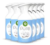 Air Wick Linge frais pur - Désodorisant doux et sans précipitations humides - Parfum linge frais - 6 x 250 ml