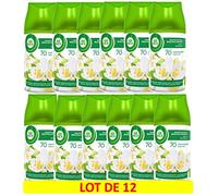 Air WICK Lot de 12 déodorants Fresh Matic Recharge Freesia & Jasmin, 250 ml
