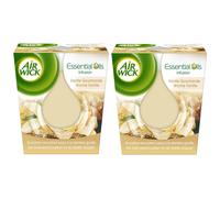 AIR WICK Lot de 2 Désodorisants Bougie Essential Oils Vanille