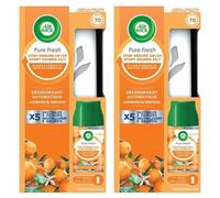 Air Wick Desodorisant Maison Diffuseur Freshmatic + 1 Recharge parfum Plaisir d'agrume et Zeste de mandarine