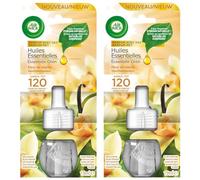 Air Wick Lot de 2 recharges électriques Fleur de Vanille - Ingrédients d'origine naturelle