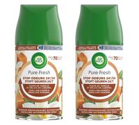 AIR WICK Lot de 2 Recharges Freshmatic Pure Fresh Vanille et Délice de Caramel -250ml