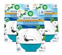 Air Wick Diffuseur Continu Active Fresh Coton - Flacon de 75 ml