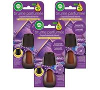 Air Wick Lot de 3 Recharges Diffuseur désodorisant d’Huiles Essentielles Brume Parfumée Lavande et Jacinthes des Bois