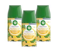 Air Wick - Lot de 3 Recharges diffuseur désodorisant FreshMatic Pure Fresh - Fleurs de Citronnier