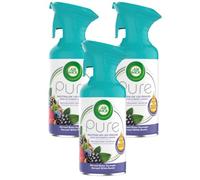 Air Wick Lot de 3 Sprays aérosol désodorisant Pure Huiles Essentielles Baies Sauvages