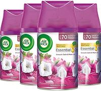 Air Wick Lot de 4 désodorisants automatiques en satin lisse et lys lunaire 250 ml