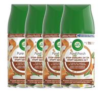 AIR WICK Lot de 4 Recharges Freshmatic Pure Fresh Vanille et Délice de Caramel -250ml