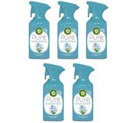 AIR WICK Lot de 5 Désodorisants d’atmosphère Pure 250 ml formule sans eau - rosée de printemps