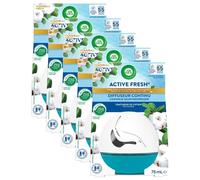 AIR WICK Lot de 5 Diffuseurs Continu Active Fresh Coton Flacon de 75 ml