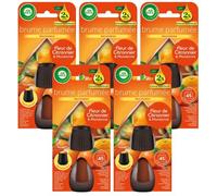 AIR WICK Lot de 5 Recharges Diffuseur désodorisant d¿Huiles Essentielles Brume Parfumée Fleur de Citronnier & Mandarinier 20 ml