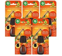 AIR WICK Lot de 5 Recharges Diffuseur désodorisant d¿Huiles Essentielles Brume Parfumée Fleur de Citronnier & Mandarinier 20 ml