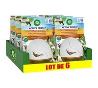 Airwick Diffuseurs continus Active Fresh Vanille - Lot de 8 - Flacon de 75 ml