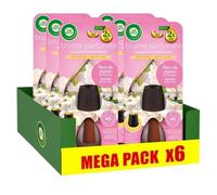 AIR WICK Lot de 6 Recharges Diffuseur Brume Parfumée désodorisant Huiles essentielles Fleur de Jasmin ET Pivoine