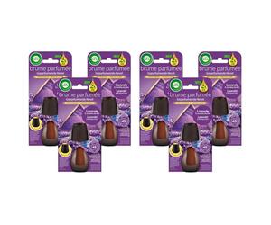 Air Wick Lot de 6 Recharges Diffuseur désodorisant d’Huiles Essentielles Brume Parfumée Lavande et Jacinthes des Bois