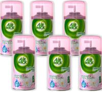 Air Wick Lot de 6 recharges fraîches Magnolia et cerise 250 ml