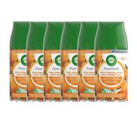 AIR WICK Lot de 6 Recharges Freshmatic Pure Fresh Plaisir d'Agrume et Zeste de Mandarine - 250 ml