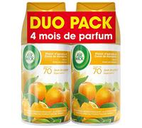Airwick Desodorisant Maison Recharge Diffuseur FreshMatic Plaisir d'Agrumes et Zeste de Mandarine 250 ml -Lot de 2