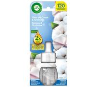Air Wick Recharge Diffuseur désodorisant Electrique Huiles essentielles Fleur de Coton & Orchidée
