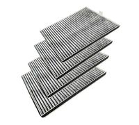 AIR2GO Lot de 4 filtres à charbon actif de rechange pour Miele DKF17-P / 7932330