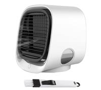 AiraBreeze - Refroidisseur d'air avec veilleuse LED, climatiseur portable Airabreeze - Climatiseur portable Vital Breeze 2025, 3 vitesses, refroidissement instantané, pour la maison, la chambre à