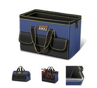 AIRAJ Petit sac à outils, 33 x 18 x 23 cm, vide, grande ouverture, outils d'accès facile, tissu Oxford de qualité supérieure, boîte à outils, organisateur d'outils, adieu au désordre