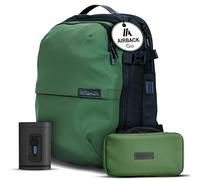 Airback GO Sac de Voyage Sous Vide Bundle - 16-32L, inclus. Sac de Toilette et Pompe à Vide, Sac Voyage Cabine, Sac Compression Voyage Léger et Extensible, Confortable et Résistant à l'eau, Vert Olive