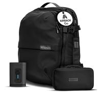 Airback GO Sac de Voyage sous Vide Bundle - 16-32L, Inclus. Sac de Toilette et Pompe à Vide, Sac Voyage Cabine, Sac Compression Voyage Léger et Extensible, Confortable et Résistant à l'eau, Noir