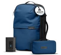 Airback Sac de Voyage sous Vide Bundle - 22-48L, Inclus. Sac de Toilette et Pompe à Vide, Sac Voyage Cabine, Sac Compression Voyage Léger et Extensible, Confortable et Résistant à l'eau, Blue